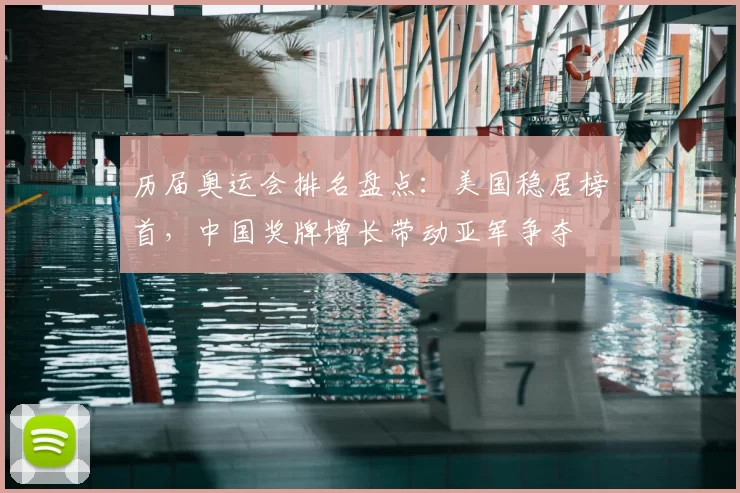 历届奥运会排名盘点：美国稳居榜首，中国奖牌增长带动亚军争夺